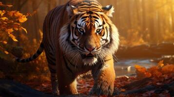 ai généré tigre haute qualité image photo