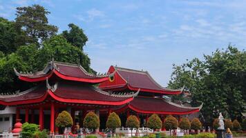 sémarang, 4 Mars 2023 - sam caca kong temple dans semarang sur central Java dans Indonésie. klenteng sam caca Kong, Haut touristique destination dans semarang Indonésie photo