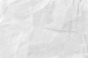 blanc froissé papier texture Contexte. fermer. photo