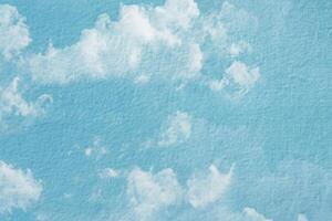 double exposition de nuage et ciel de papier texture pour Contexte résumé, carte postale la nature art pastel style, doux et brouiller se concentrer. photo