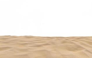 plage le sable texture découpé, sur blanc Contexte photo