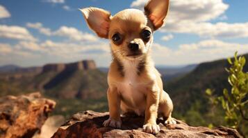 ai généré chihuahua haute qualité image photo