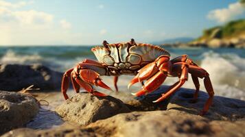 ai généré Crabe haute qualité image photo