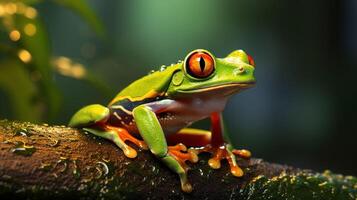 ai généré grenouille haute qualité image photo