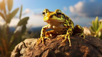 ai généré grenouille haute qualité image photo