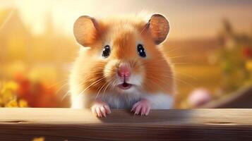 ai généré hamster haute qualité image photo