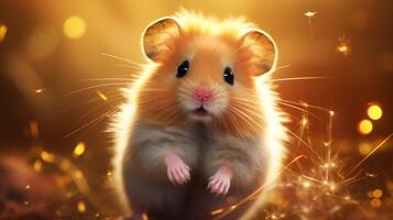 ai généré hamster haute qualité image photo