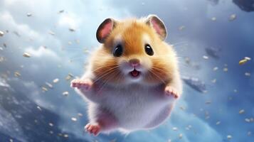 ai généré hamster haute qualité image photo