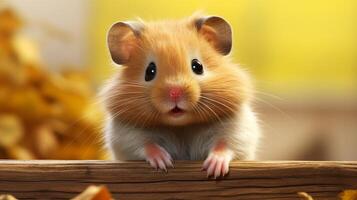 ai généré hamster haute qualité image photo