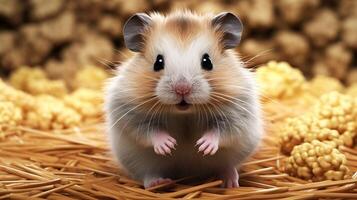 ai généré hamster haute qualité image photo