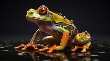 ai généré grenouille haute qualité image photo