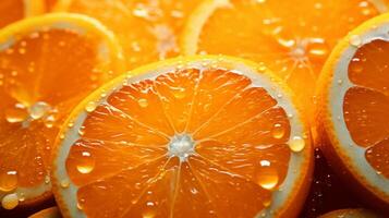 ai généré Orange Contexte photo