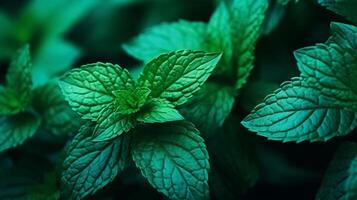 ai généré menthe haute qualité Contexte photo