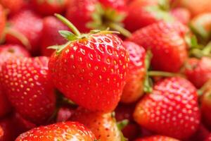 Frais biologique rouge fraise fruit Contexte photo