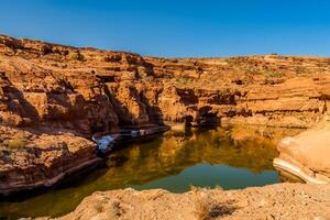 ai généré désert paysage Contexte photo