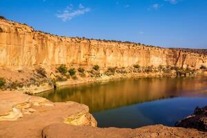 ai généré désert paysage Contexte photo