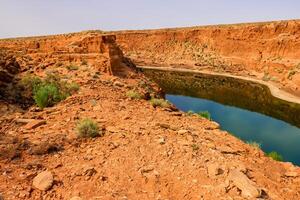 ai généré désert paysage Contexte photo