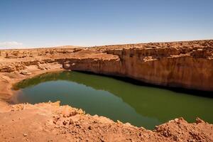 ai généré désert paysage Contexte photo