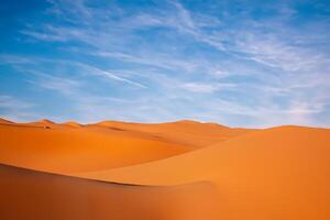 ai généré désert paysage Contexte photo