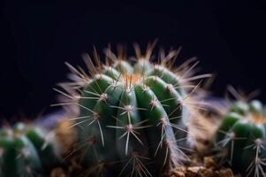 ai généré cactus plante fermer. produire ai photo