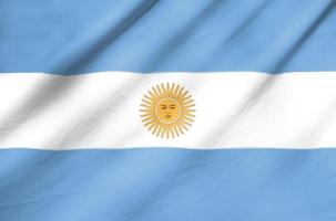 drapeau de l'argentine en tissu photo