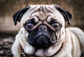 ai généré une mignonne carlin chien photo