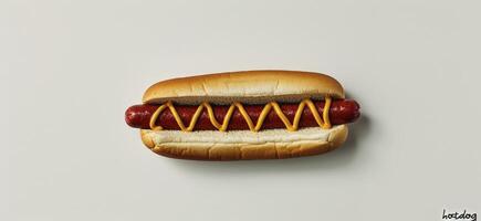 ai généré les hot-dogs sur une solide blanc Contexte photo