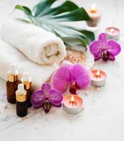 produits de spa aux orchidées photo