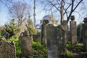 cimetière de euh sultan Camii, Istanbul, dinde photo