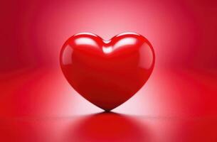 ai généré monde compliment jour, international donneur jour, monde cœur jour, monde santé jour, monde mental santé jour, rouge cœur figurine, rouge Contexte photo