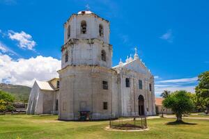 immaculé conception église dans oslob ville, cebu île, philippines photo