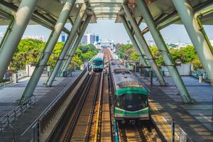 kaohsiung Masse rapide transit système dans kaohsiung ville, Taïwan photo