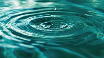 ai généré captivant abstraction de l'eau ondulations et anneaux, une Danse de liquide talent artistique, ai généré photo