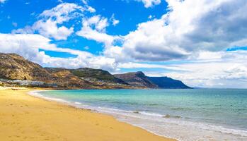 plage montagnes et des nuages dans cap ville Sud Afrique. photo