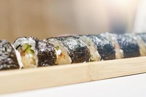 Japonais nourriture Sushi concept photo