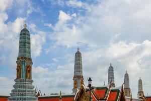 des endroits à l'intérieur wat phra kaew grandiose palais Bangkok Thaïlande. photo