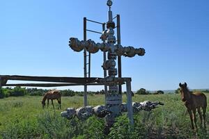 équipement de un pétrole bien photo