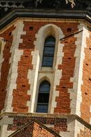 le st Marie église à le marché dans Cracovie dans Pologne photo