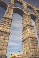 romain aqueduc pont de Ségovie, Castille Léon, Espagne photo