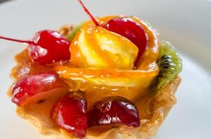 fruit tartelette fermer photo