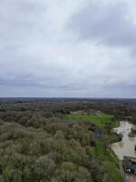 haute angle vue de Corby ville de Northamptonshire Angleterre uni Royaume. novembre 1er, 2023 photo