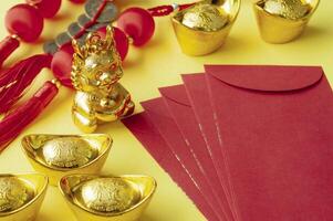 chinois Nouveau année décoration représentant la prospérité et richesse.chinois Nouveau année concept. photo