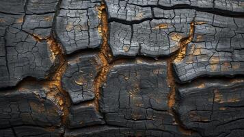 ai généré vieux en bois Contexte avec intéressant des fissures et bois grain. Haut voir. photo