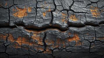 ai généré vieux en bois Contexte avec intéressant des fissures et bois grain. Haut voir. photo