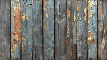 ai généré vieux en bois planches avec peindre cette a longue puisque pelé désactivé. Haut voir. photo