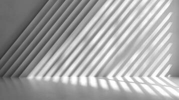 ai généré vide espace, modèle de ombres et lumière des rayons. photo