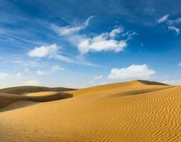 Dunes du désert de Thar, Rajasthan, Inde photo