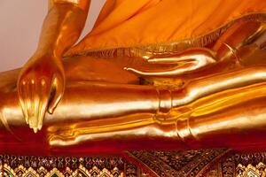 séance Bouddha statue détails, Thaïlande photo