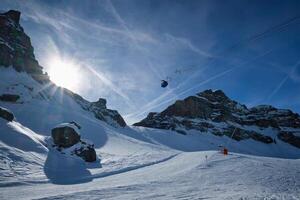 ski recours dans dolomites, Italie photo