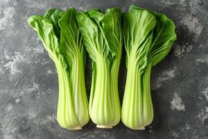 ai généré bok choy isolé cuisine table professionnel La publicité nourriture la photographie photo